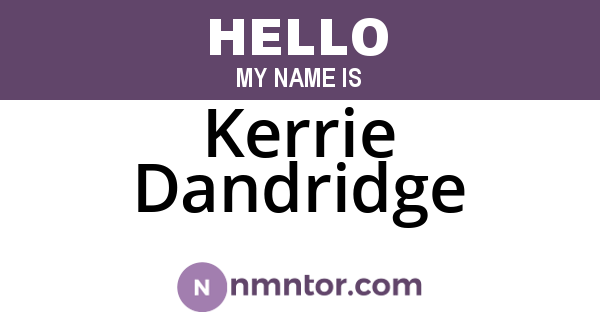 Kerrie Dandridge