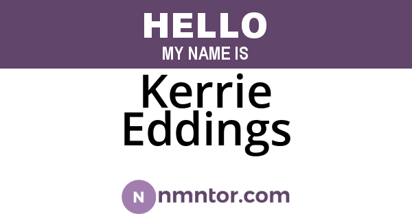 Kerrie Eddings