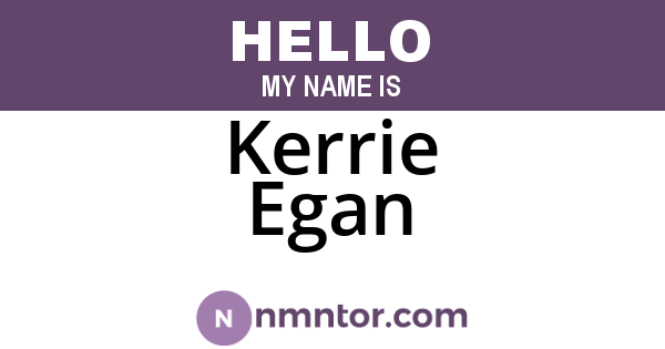 Kerrie Egan