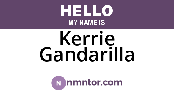 Kerrie Gandarilla