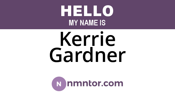 Kerrie Gardner