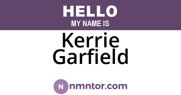 Kerrie Garfield