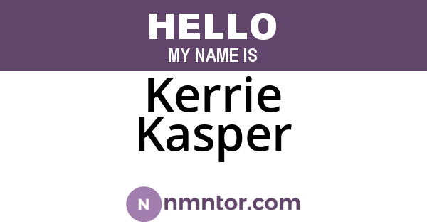 Kerrie Kasper