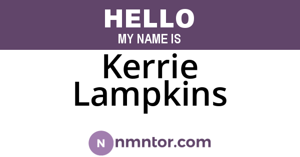 Kerrie Lampkins