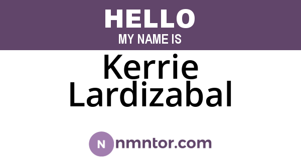 Kerrie Lardizabal