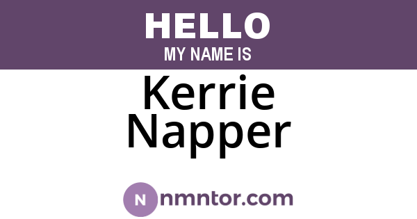 Kerrie Napper