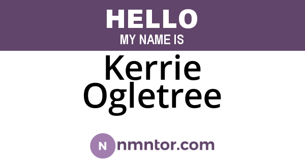 Kerrie Ogletree