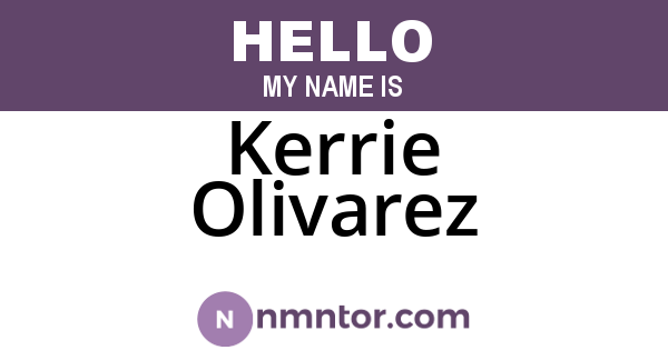 Kerrie Olivarez