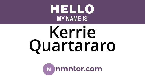 Kerrie Quartararo