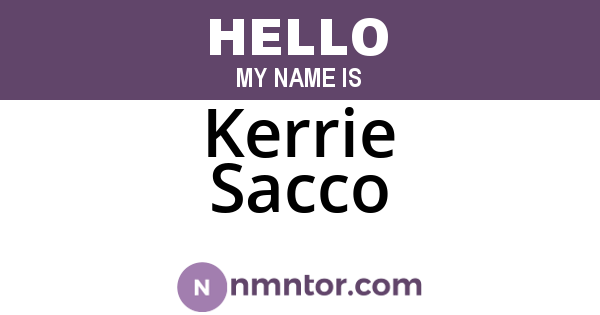 Kerrie Sacco