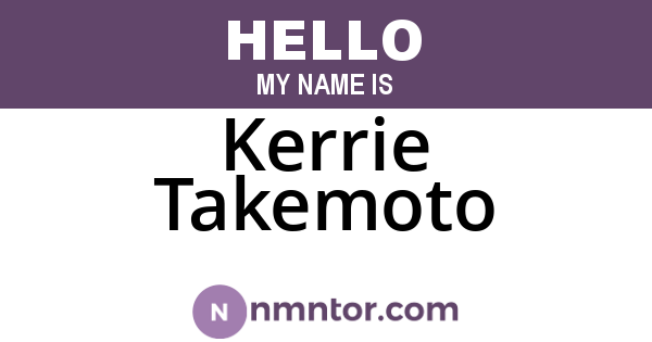 Kerrie Takemoto