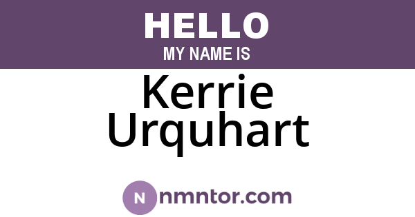 Kerrie Urquhart