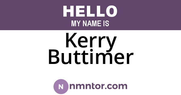 Kerry Buttimer