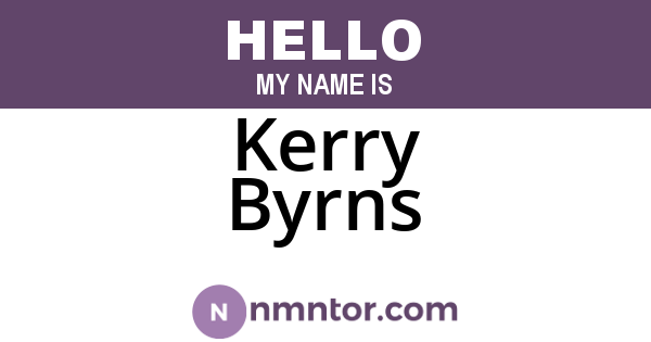 Kerry Byrns
