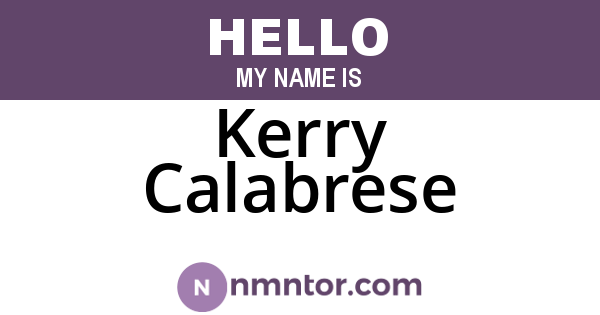 Kerry Calabrese