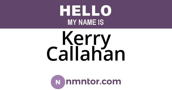 Kerry Callahan