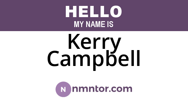 Kerry Campbell