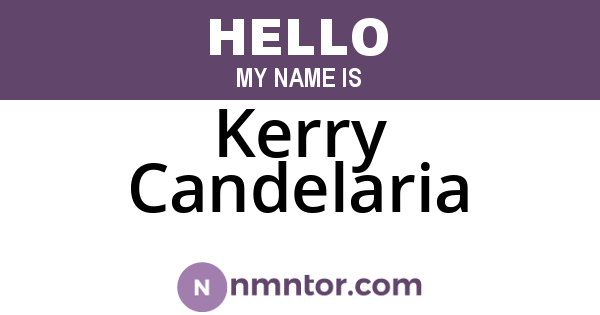 Kerry Candelaria