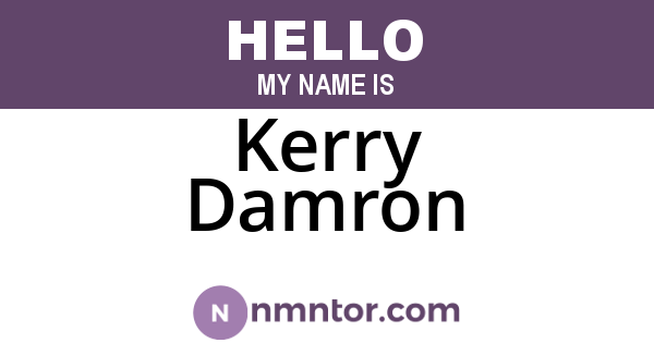 Kerry Damron