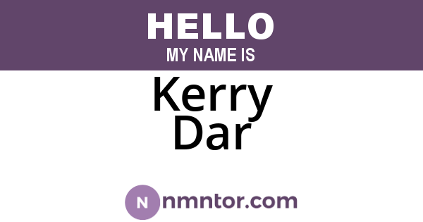 Kerry Dar