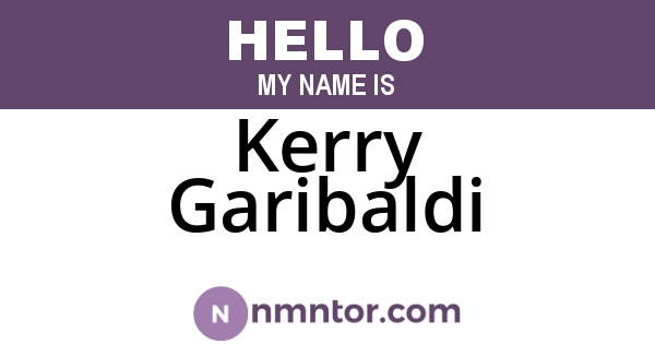 Kerry Garibaldi