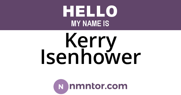 Kerry Isenhower