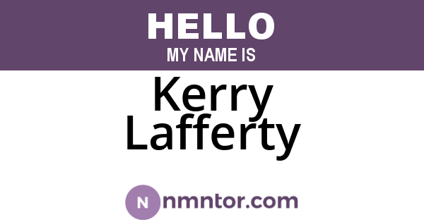 Kerry Lafferty