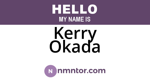 Kerry Okada
