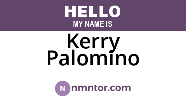 Kerry Palomino