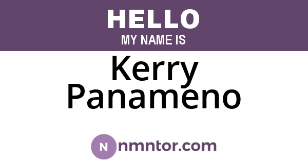 Kerry Panameno