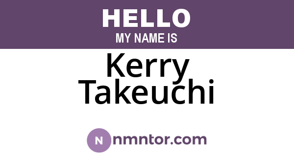 Kerry Takeuchi