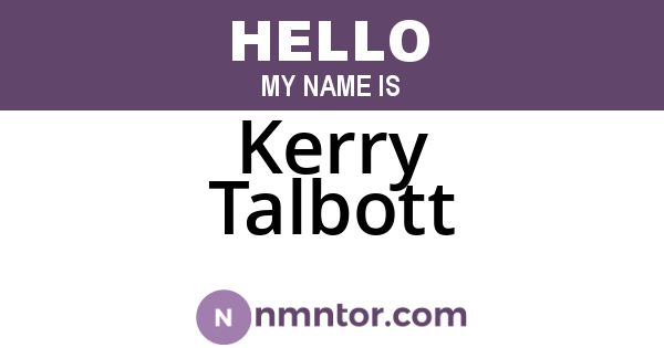 Kerry Talbott