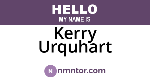 Kerry Urquhart