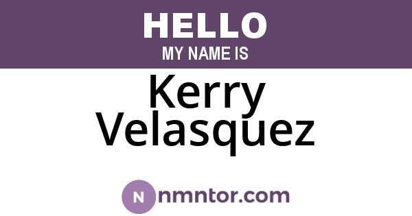 Kerry Velasquez