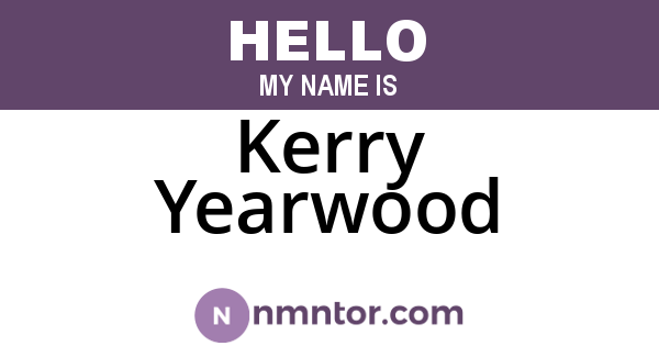 Kerry Yearwood