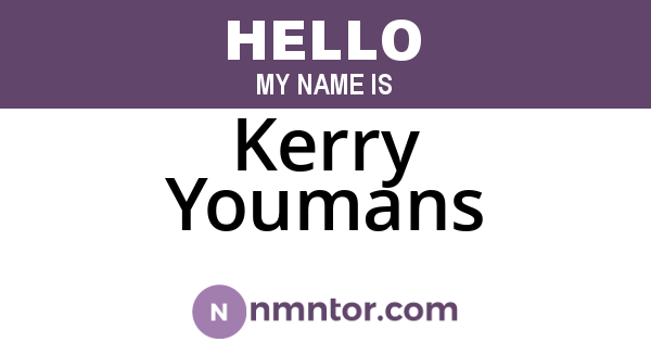Kerry Youmans