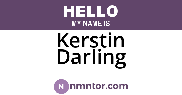 Kerstin Darling