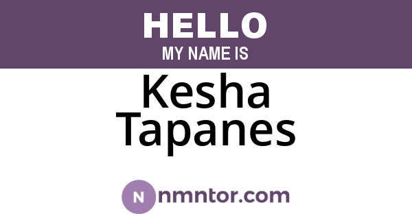Kesha Tapanes