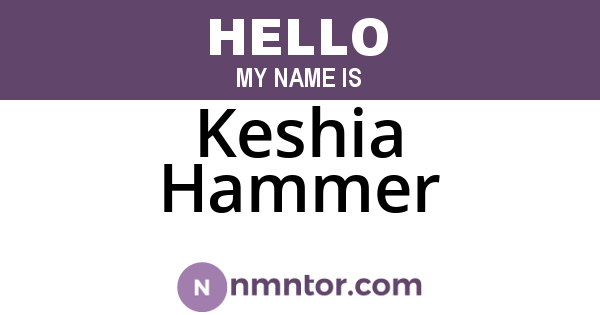 Keshia Hammer