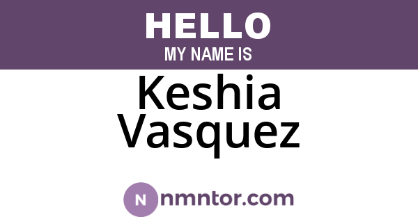 Keshia Vasquez