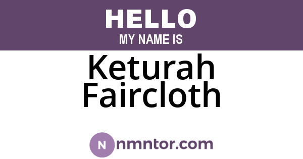 Keturah Faircloth