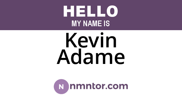 Kevin Adame