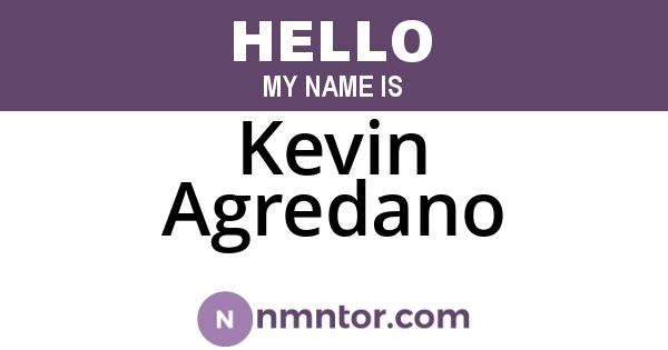 Kevin Agredano