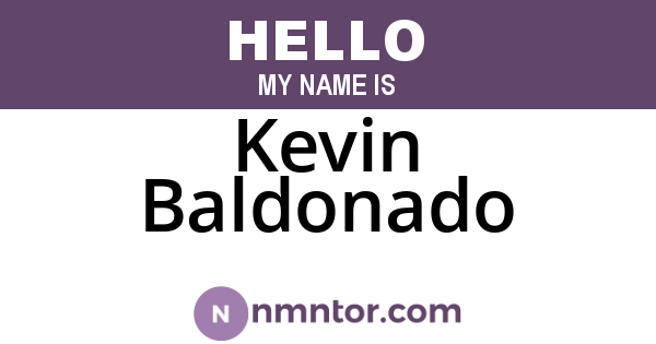 Kevin Baldonado