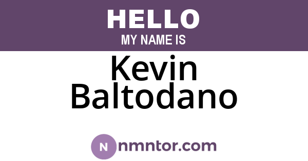 Kevin Baltodano