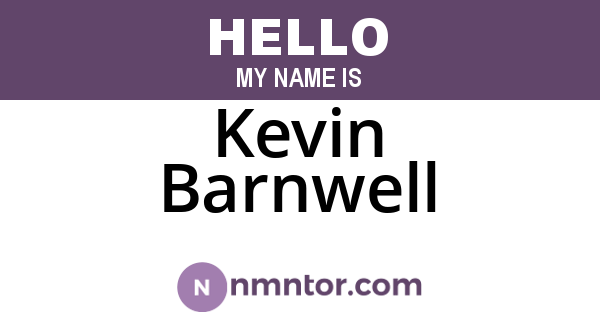 Kevin Barnwell
