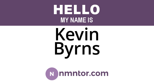 Kevin Byrns