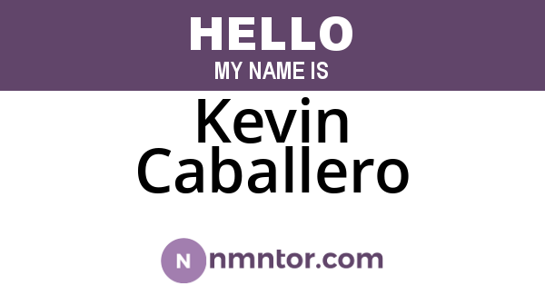 Kevin Caballero