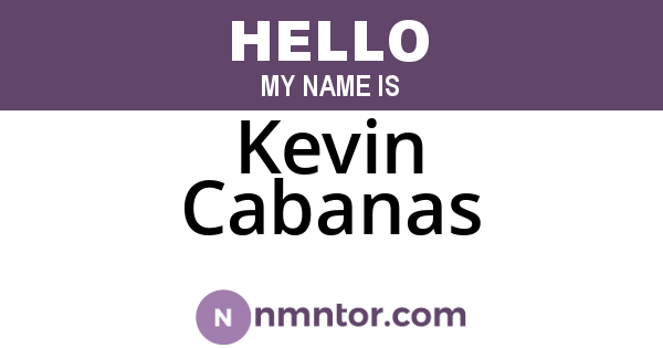 Kevin Cabanas