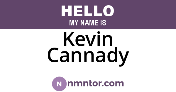 Kevin Cannady